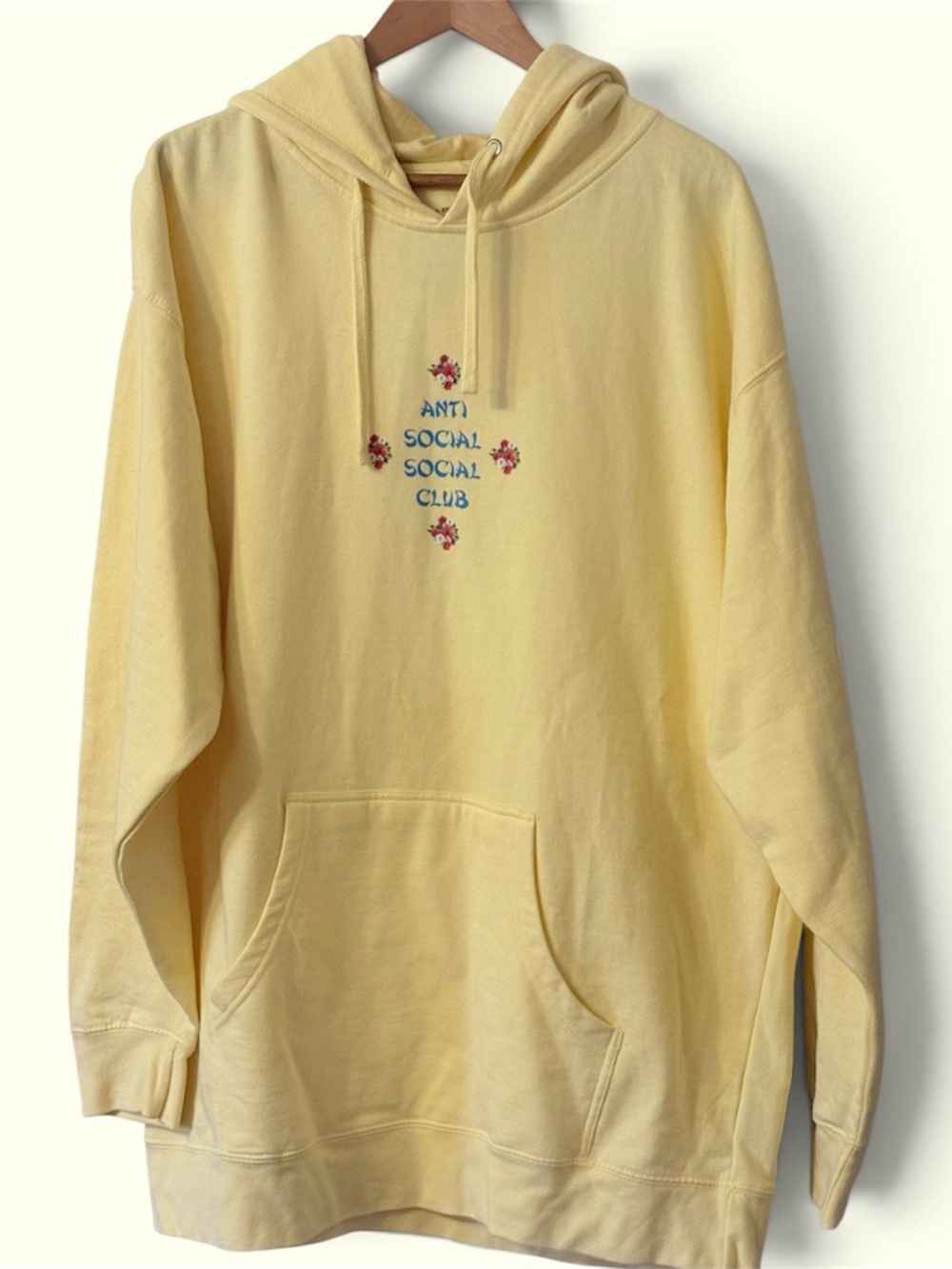 Anti Social Social Club 2 Much of Heaven Hoodie Floral Logo Tee